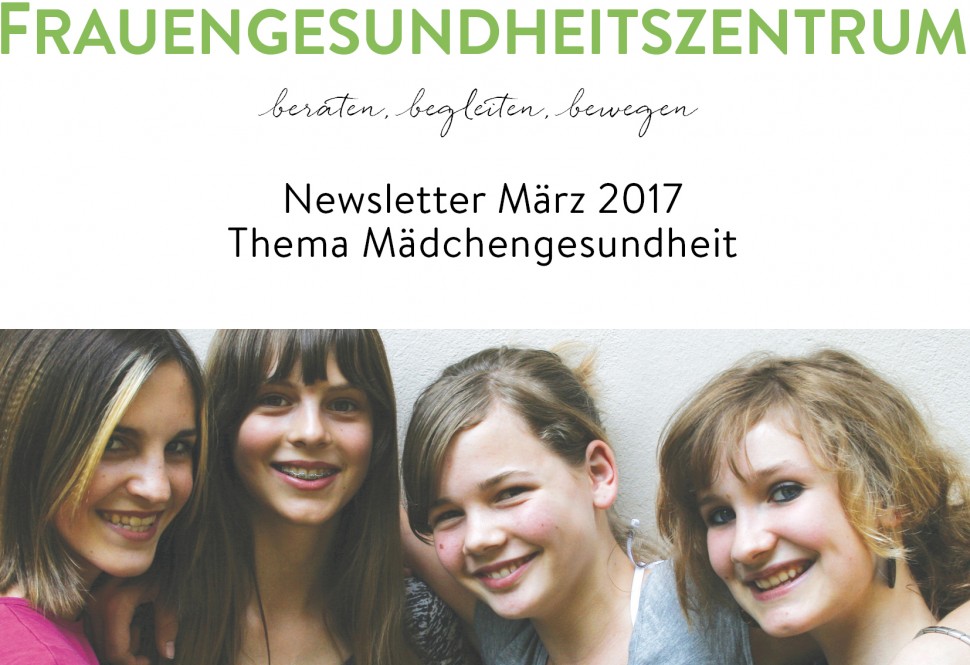 Header Newsletter Mädchengesundheit